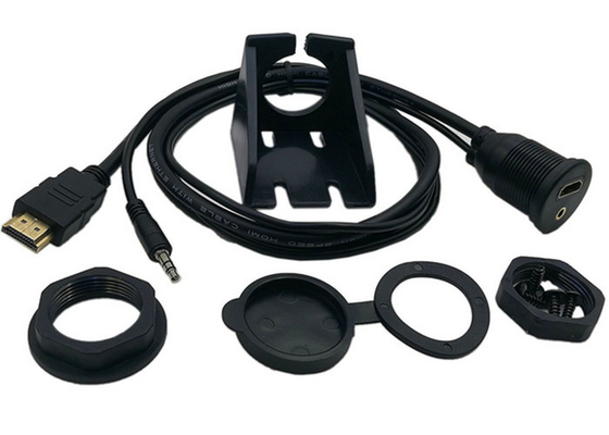 China Easily Install Car Audio Cable / USB Female Extension Cable UV Resistant Socket supplier