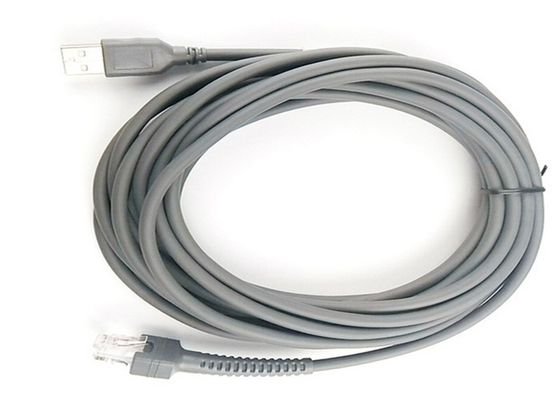 China Gray Color RJ4810P10C Symbol Scanner Cable Max 1 Ohms Contactor Resistance supplier