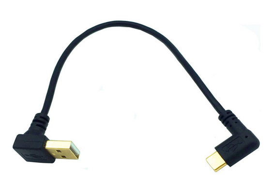China Type C Right Angle USB Data Cable Connector 10 Gbps Transfer Speed For Audio supplier