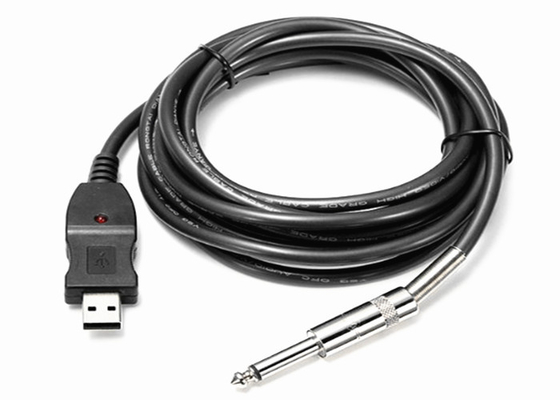 China Guitar Bass Cable / USB Link Cable Plug And Play No Driver Installation Required supplier