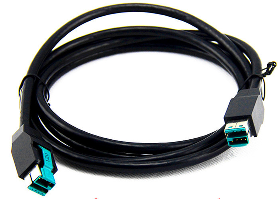 China POS Systerm USB Power Cable 6.8MM OD 12V Powered USB Host Side Cable End Plug supplier