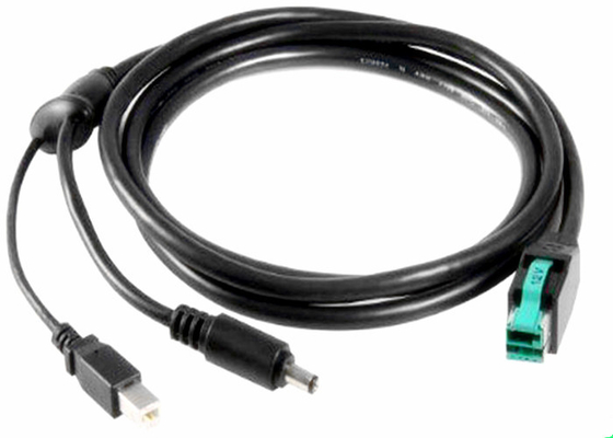 China Neater Appearance USB Printer Cable Powered USB 12V USB B Male And 5521 DC Plug supplier