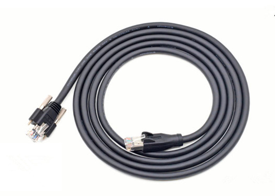 China Cat6 SSTP Camera Data Cable RJ45 Straight With Rigid Latch Protector Connector supplier