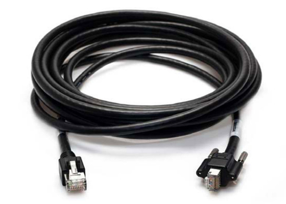 China Scuff Resistant Camera Rj45 Data Cable Bare Copper Conductor Black Color supplier