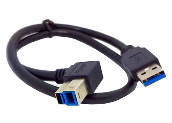 China USB 3.0 Camera Right Angle USB Cable 24K Gold Plated Connector 6 Layers Shield supplier