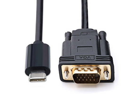 China Notebook ABS Shell VGA Monitor Cable Support High Resolution / Refresh Rate supplier