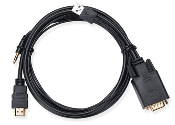 China Copper Center Conductors HDMI Monitor Cable Chrome - Plated Zinc Alloy Housing supplier