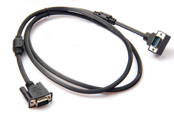 China Displayport To Vga Cable / Computer Monitor Cable Angle 15 Pin VGA Male Interface supplier