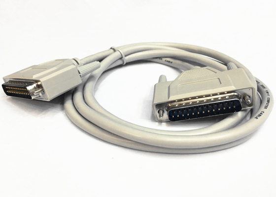 China Double Shielded Cable / DB25 Parallel Cable With High Speed 25 Pin D Sub Connectors supplier