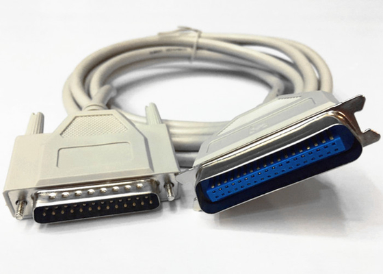 China Excellent Strain Relief Parallel Printer Cable Supports Plug And Play supplier