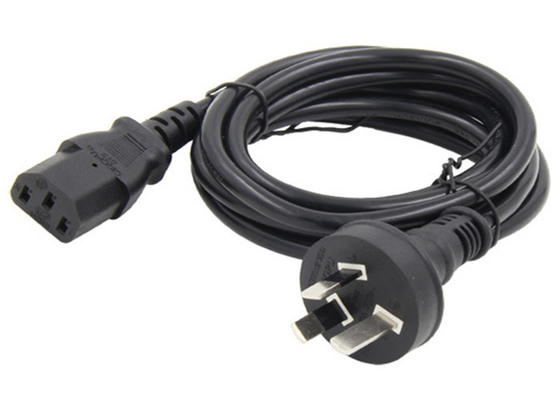 China Australia Power Cord / AC DC Power Cable Copper Lead Material PVC Outer Jacket supplier