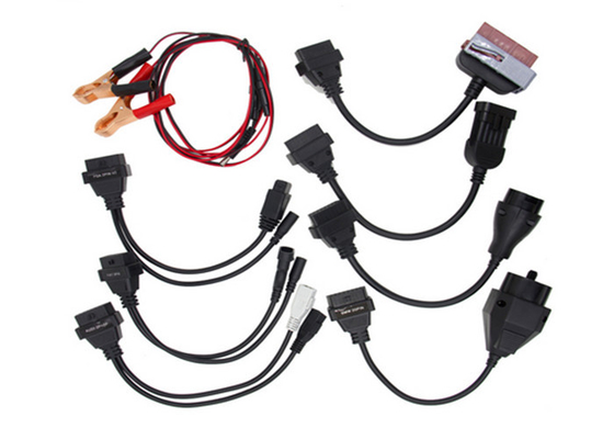 China Safe Car OBD Cable / Truck Diagnostic Cables Right Angle 16 PIN Male And Female Connector supplier