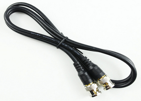 China Electronic Test Equipment TV Coaxial Cable BNC Male Connector Foil And Braid Shield supplier