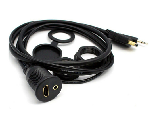 6 Feet 2 M Car Audio Cable USB HDMI Extension Mount ABS And PVC Material supplier