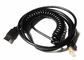 9ft 3M Coiled Barcode Scanner Cable / Honeywell USB Cable For MS5145 MS7120 MS9540 supplier
