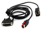 12 V Powered USB Y Cable / Mini USB Extension Cable Black Color For Pos System supplier