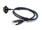 Gold Plated Network Data Cable 90 Degree Female Mount Panel With Screw Cable supplier