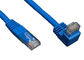 Down Angle Lan Network Cable Gigabit Molded Patch Cord For Print Server supplier