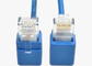 90 Degree RJ45 Angled Cat 6 Network Cable ABS Plug Material For Telecom Communication supplier