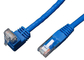 90 Degree RJ45 Angled Cat 6 Network Cable ABS Plug Material For Telecom Communication supplier