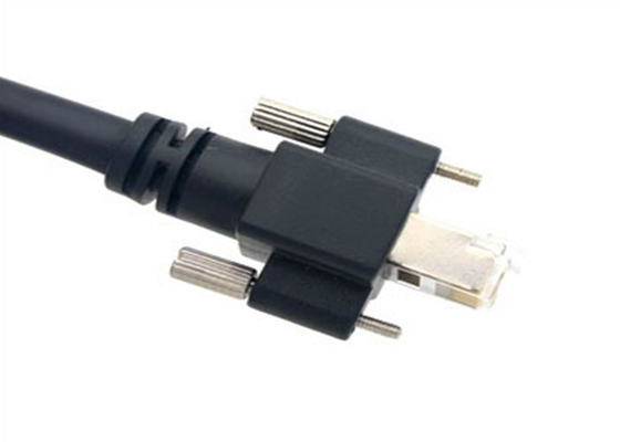 Functional Camera Data Cable Custom Length Tough Molding With Thumb Screw supplier