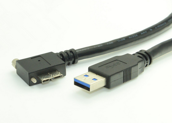 Industrial Basler Gige Camera Right Angle Micro USB Cable For D800 D800E D810 supplier