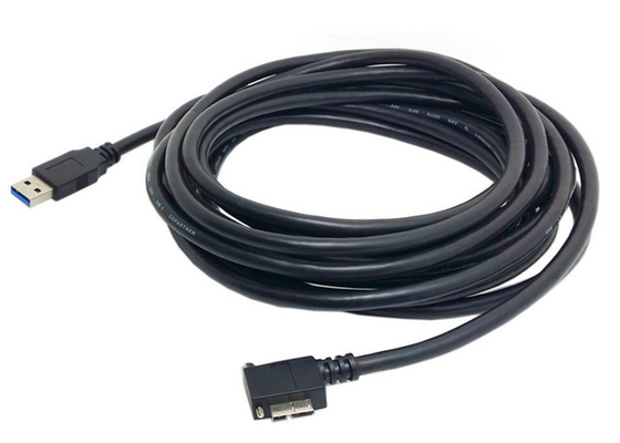 Industrial Basler Gige Camera Right Angle Micro USB Cable For D800 D800E D810 supplier