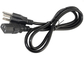 Custom AC DC Power Cable US Standard 3 - Prong Plug For Desktop Printer Monitors supplier
