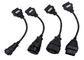 Truck Extension Car OBD Cable , OBD2 Extension Cable TCS CDP Pro 8pcs Full Sets supplier